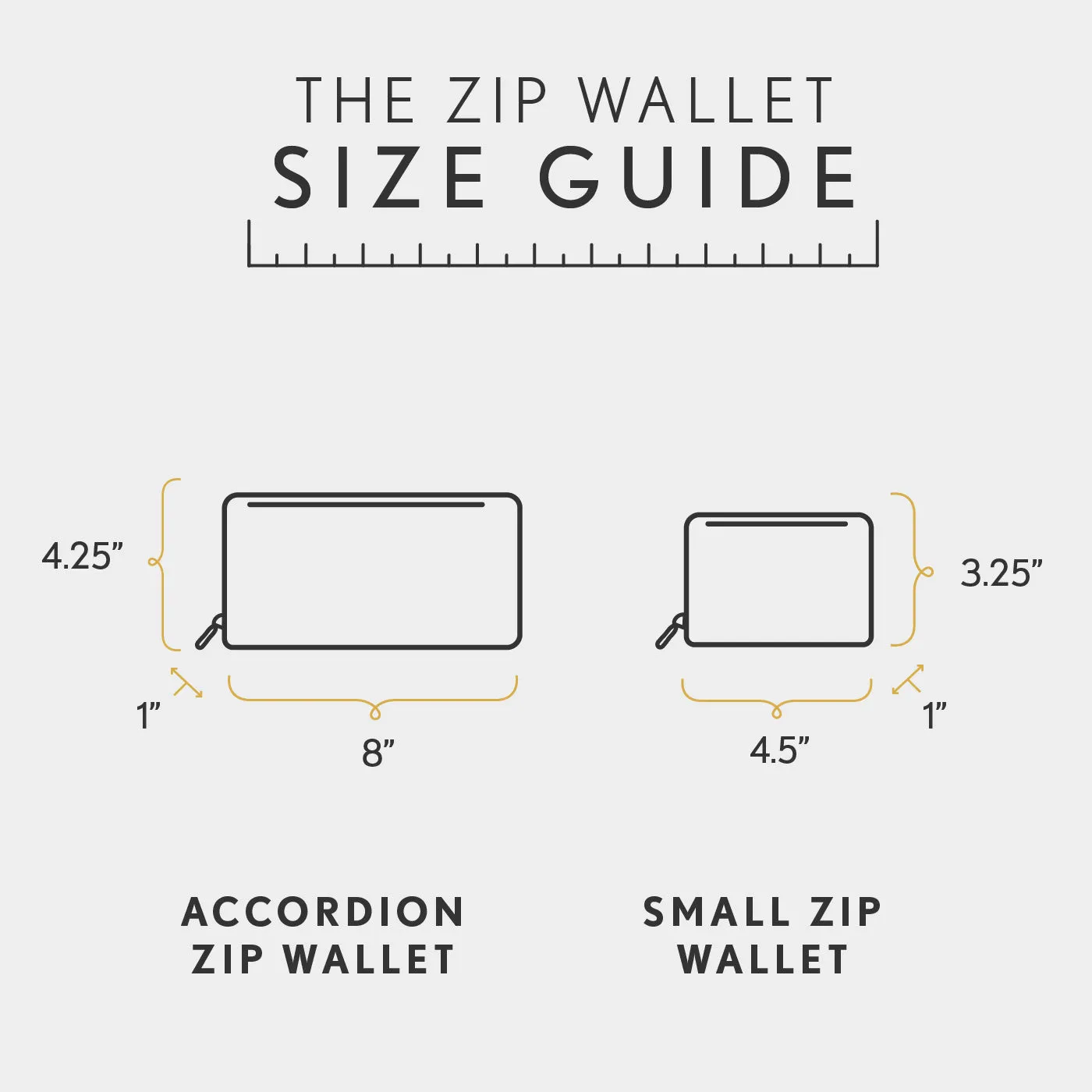 Accordion Zip Wallet