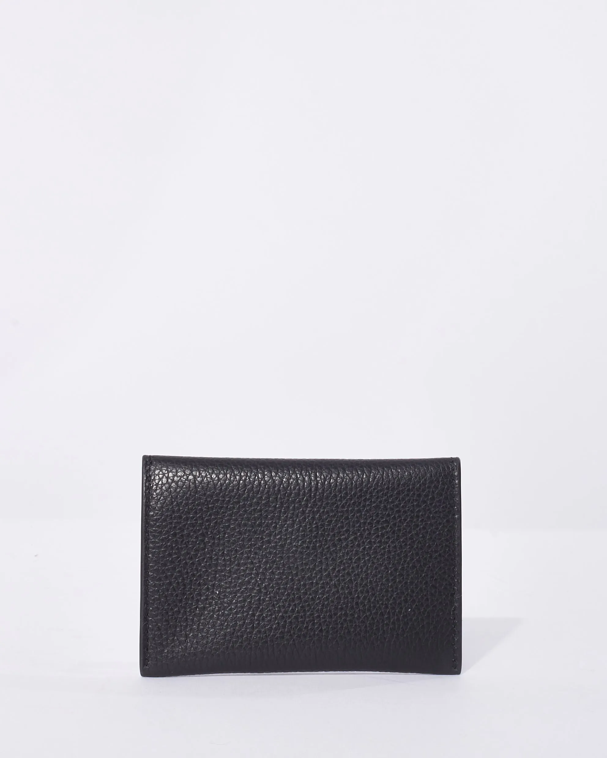 Alexander McQueen Black Leather Skull Card Holder