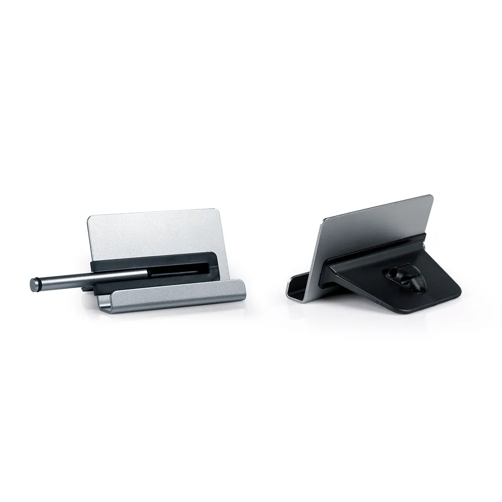 Apoyo Phone Stand With Stylus & Cable Holder (Dark Grey)