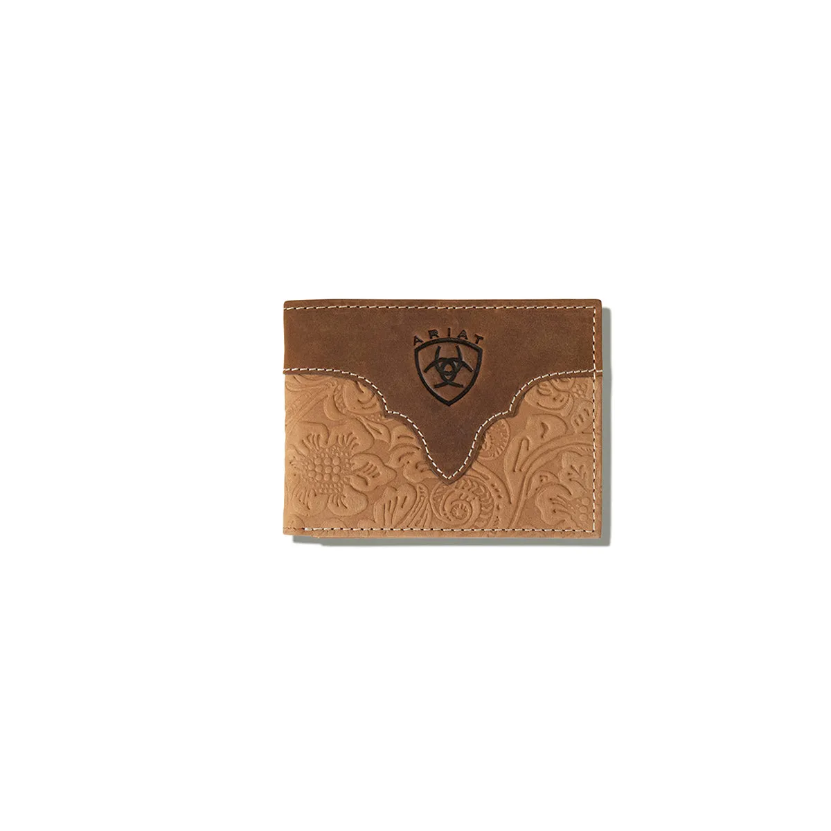 Ariat Wallet in Floral Embossed Brown