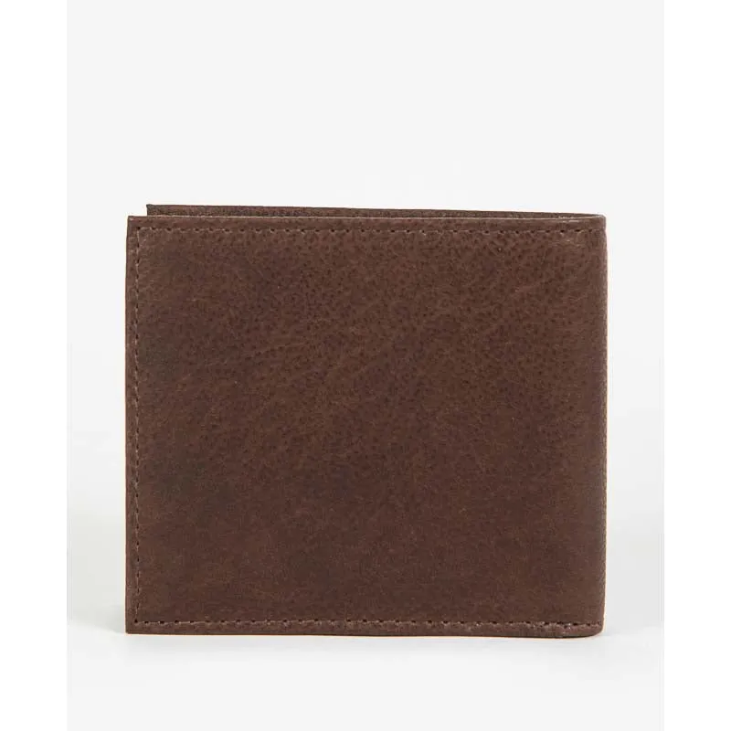 Barbour Padbury Mens Billfold Wallet - Dark Brown