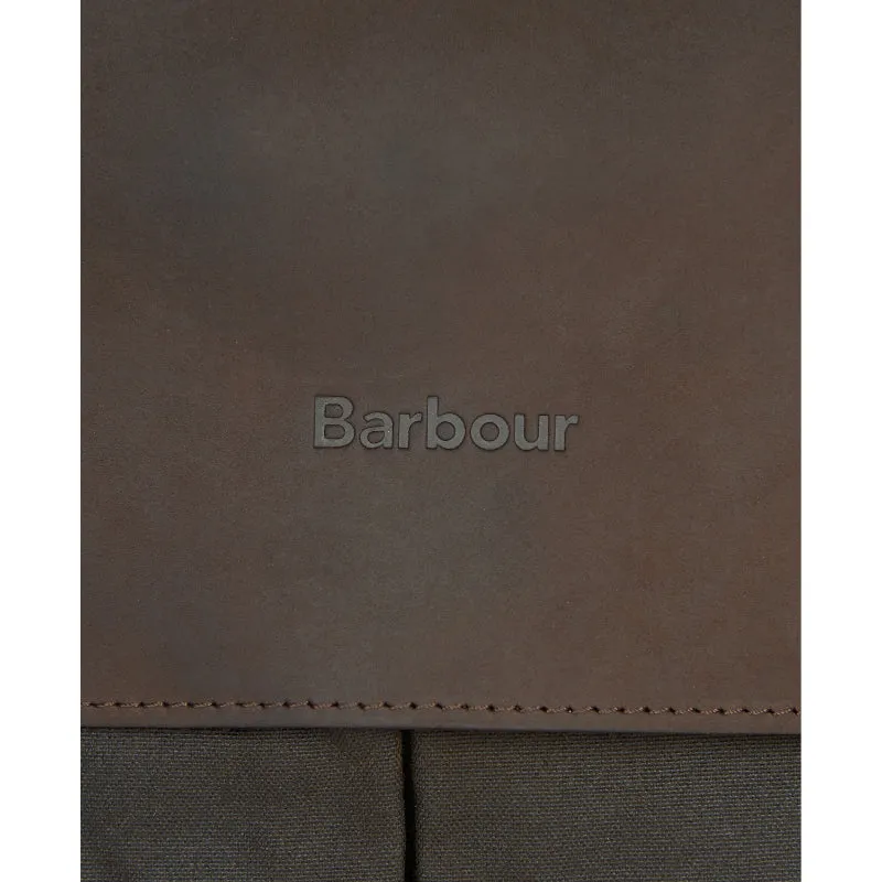 Barbour Wax Leather Briefcase - Olive