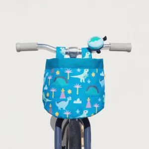 Bike & Scooter Front Canvas Basket | Dinosaur