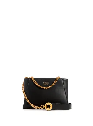 Black Masie Mini Dual Crossbody Bag