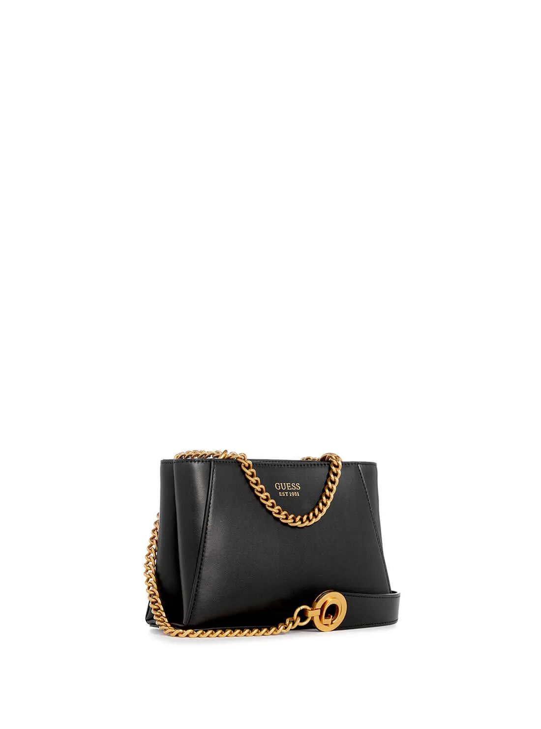 Black Masie Mini Dual Crossbody Bag