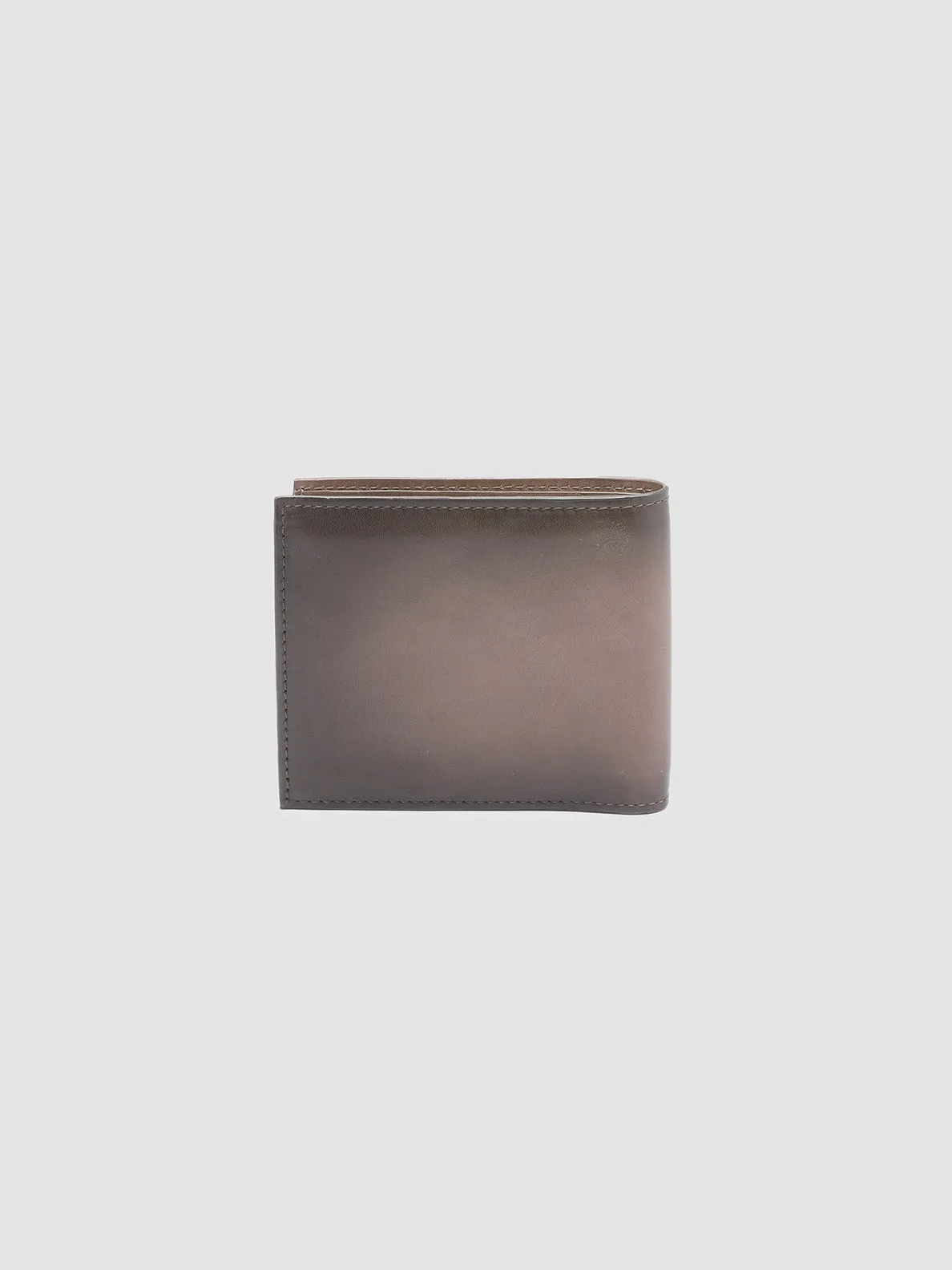 BOUDIN 23 - Taupe Leather bifold wallet