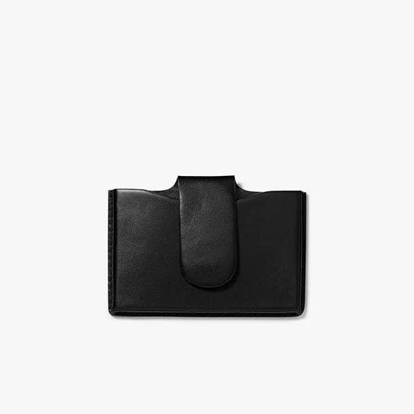 Business Card Case - Fine Leather :: Navy