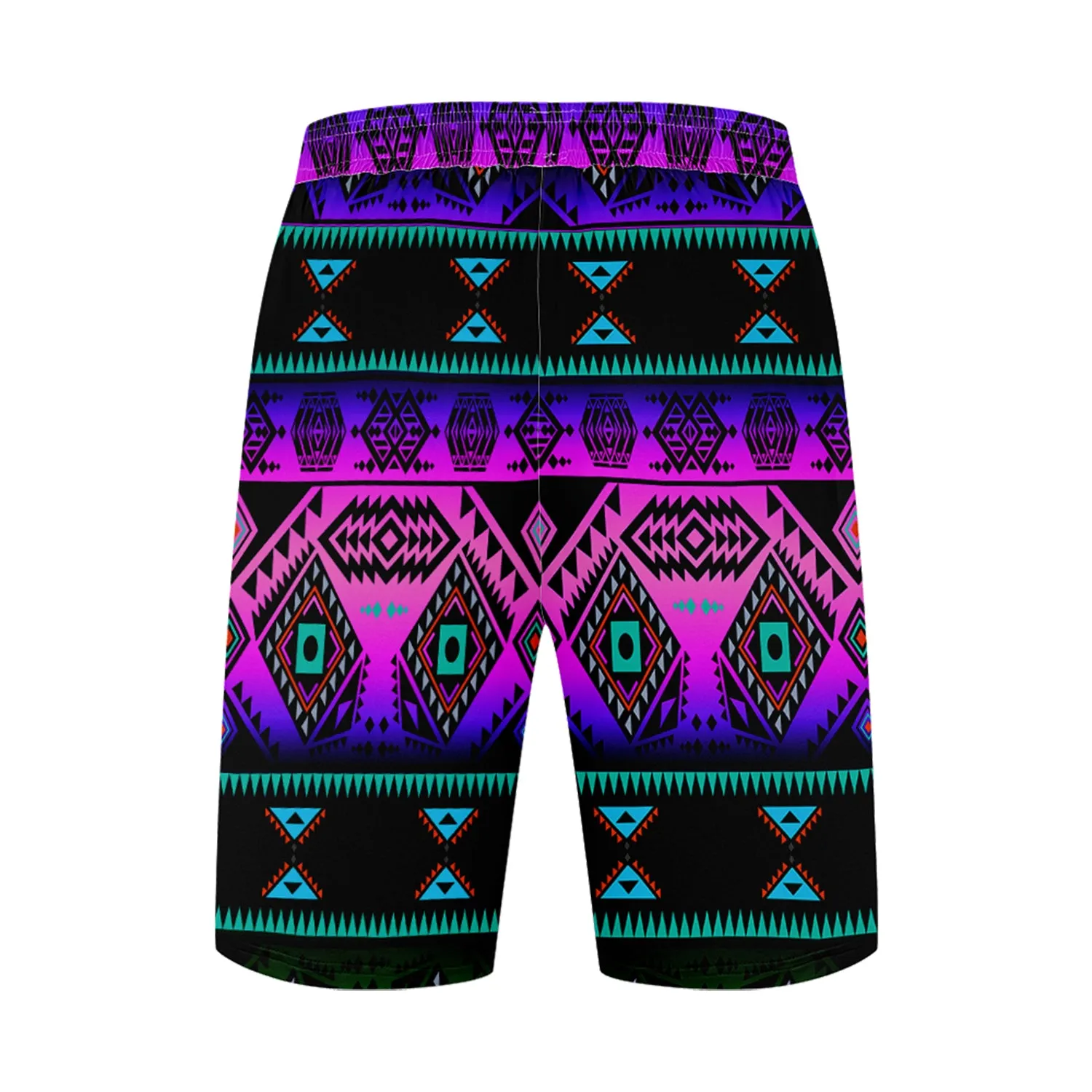 California Coast Sunrise Athletic Shorts with Pockets