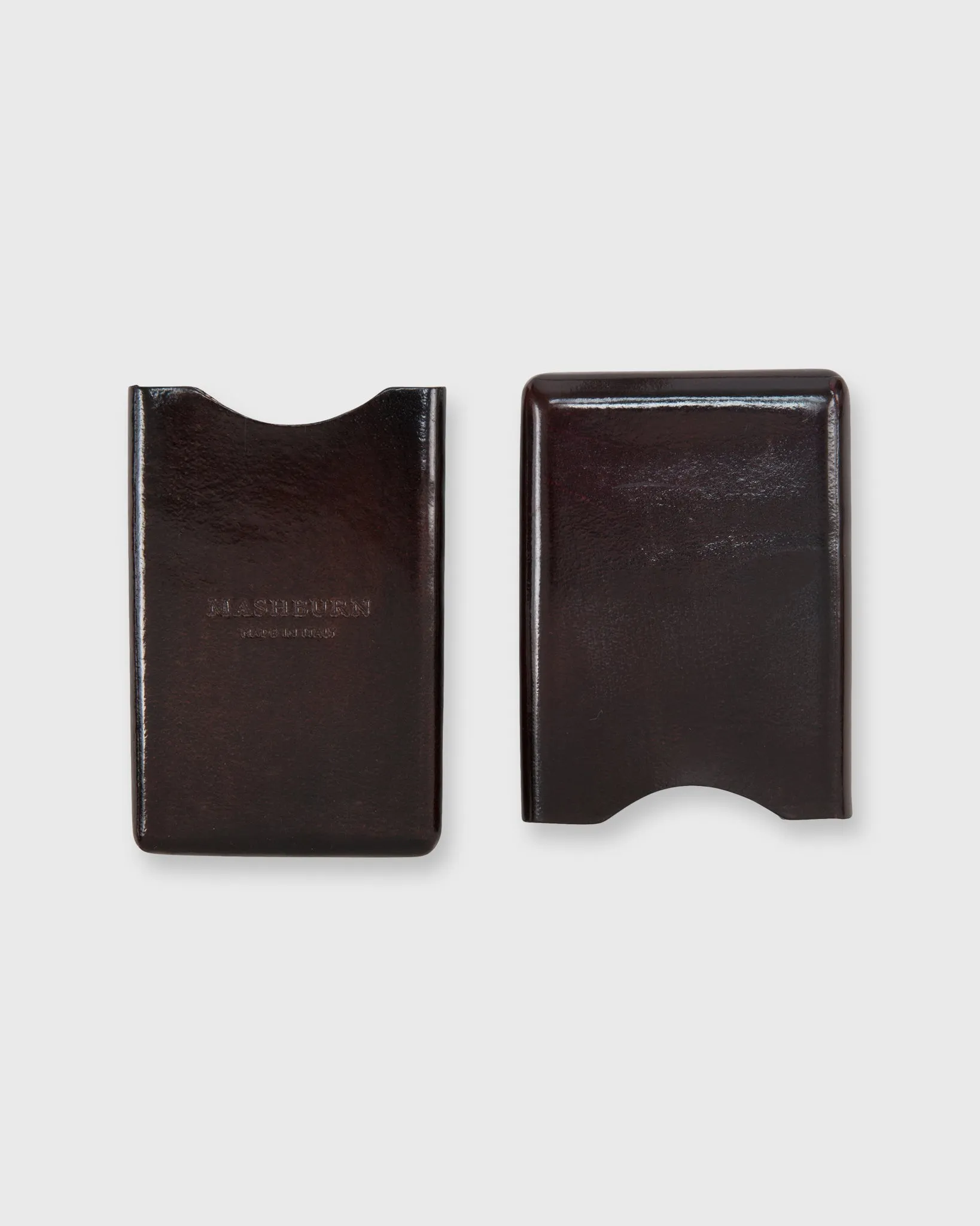 Card Case in Dark Brown Leather