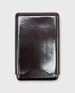 Card Case in Dark Brown Leather