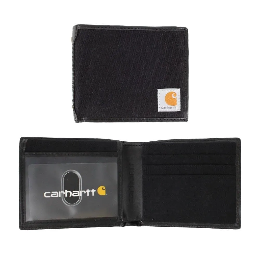 Carhartt B00002 Men's Billfold and Passcase Wallets, Durable Bifold Wallets, Available in Leather and Canvas Styles