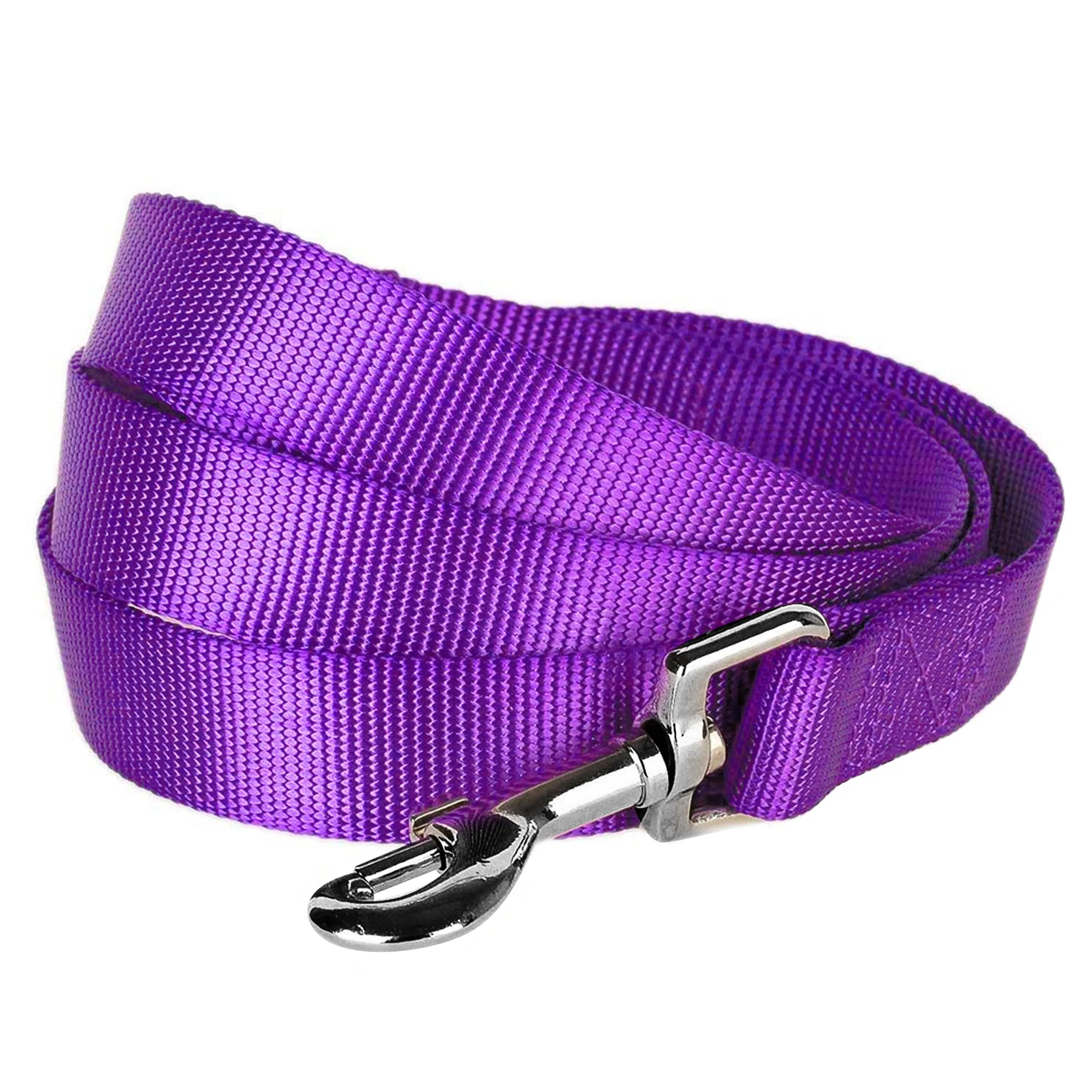 Classic Solid Color Dog Leash, Purple