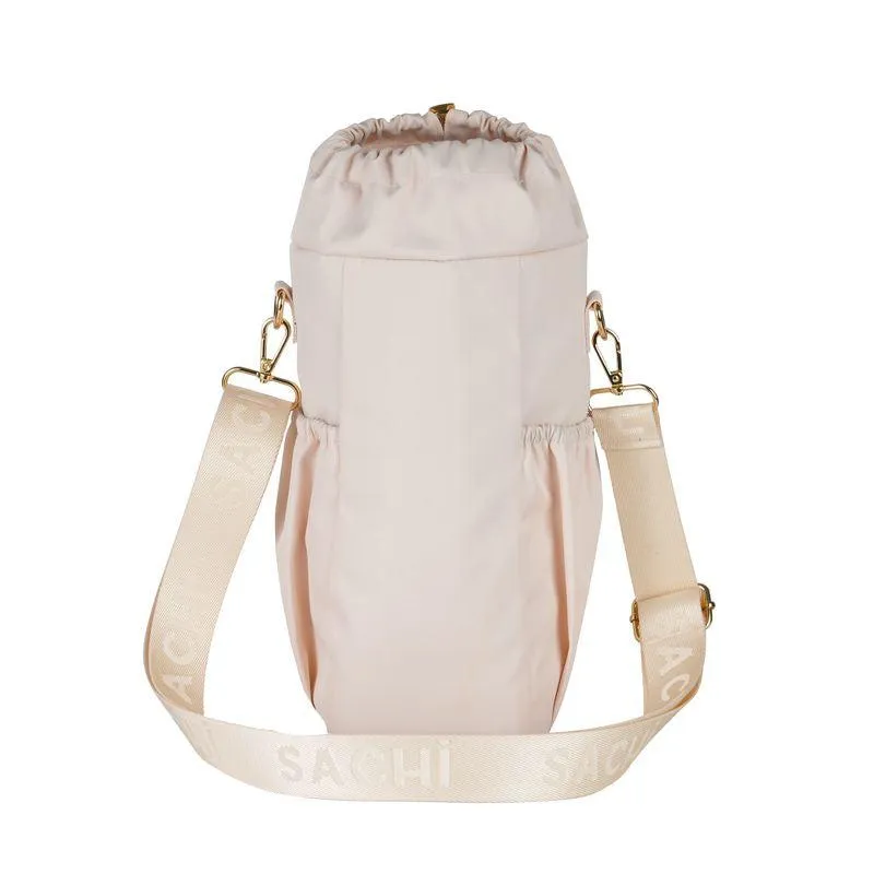 Crossbody Insulated Water Bottle Carrier Bag Alabaster