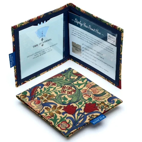 Disabled Blue Badge Wallet in William Morris Golden Lily