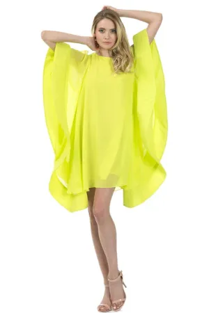 Diva Slit Sleeve Chiffon Dress