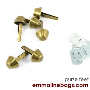 Emmaline Bucket Purse Feet 14mm