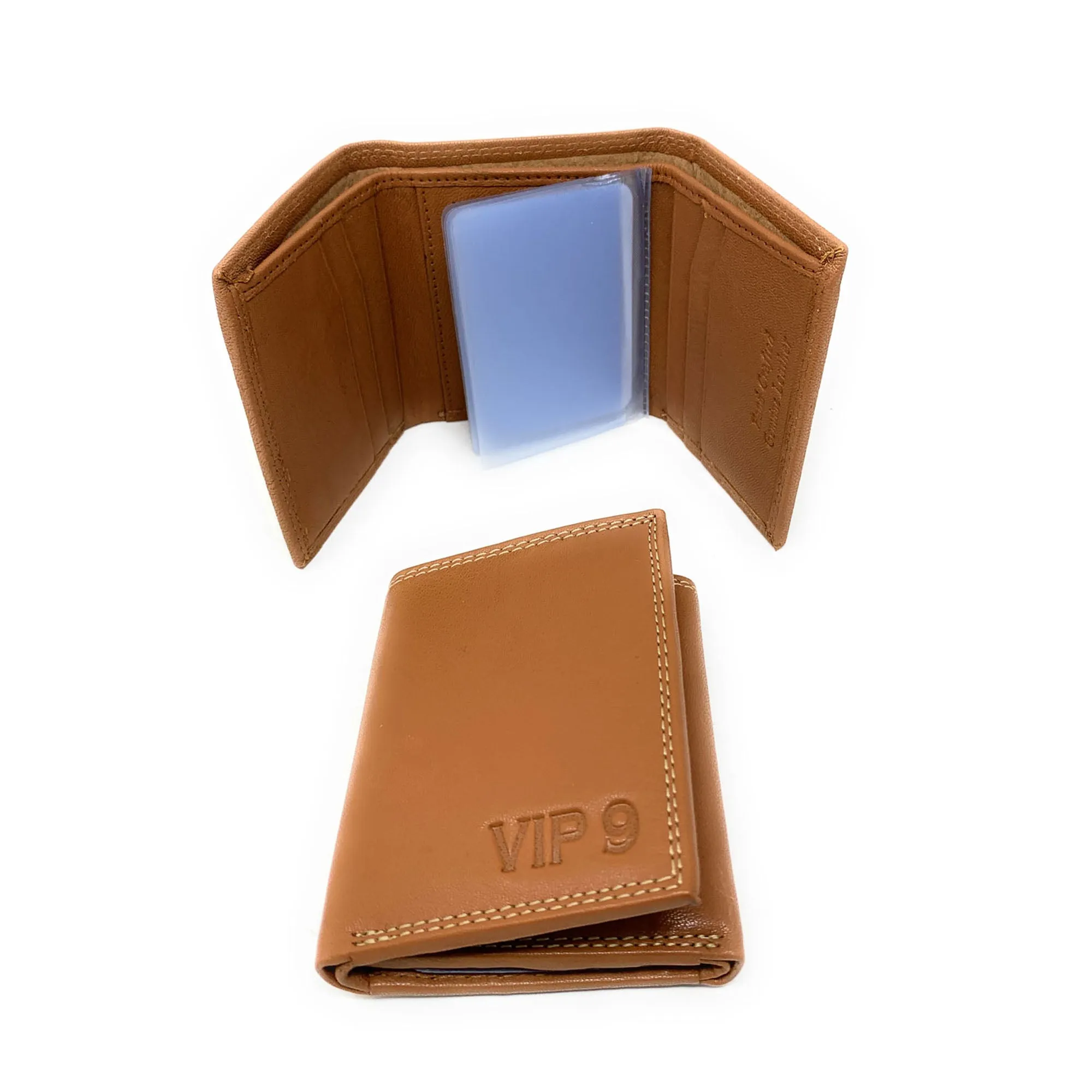 Empire Cove VIP Classic Genuine Leather Slim Trifold Wallets Cash Card ID Slots