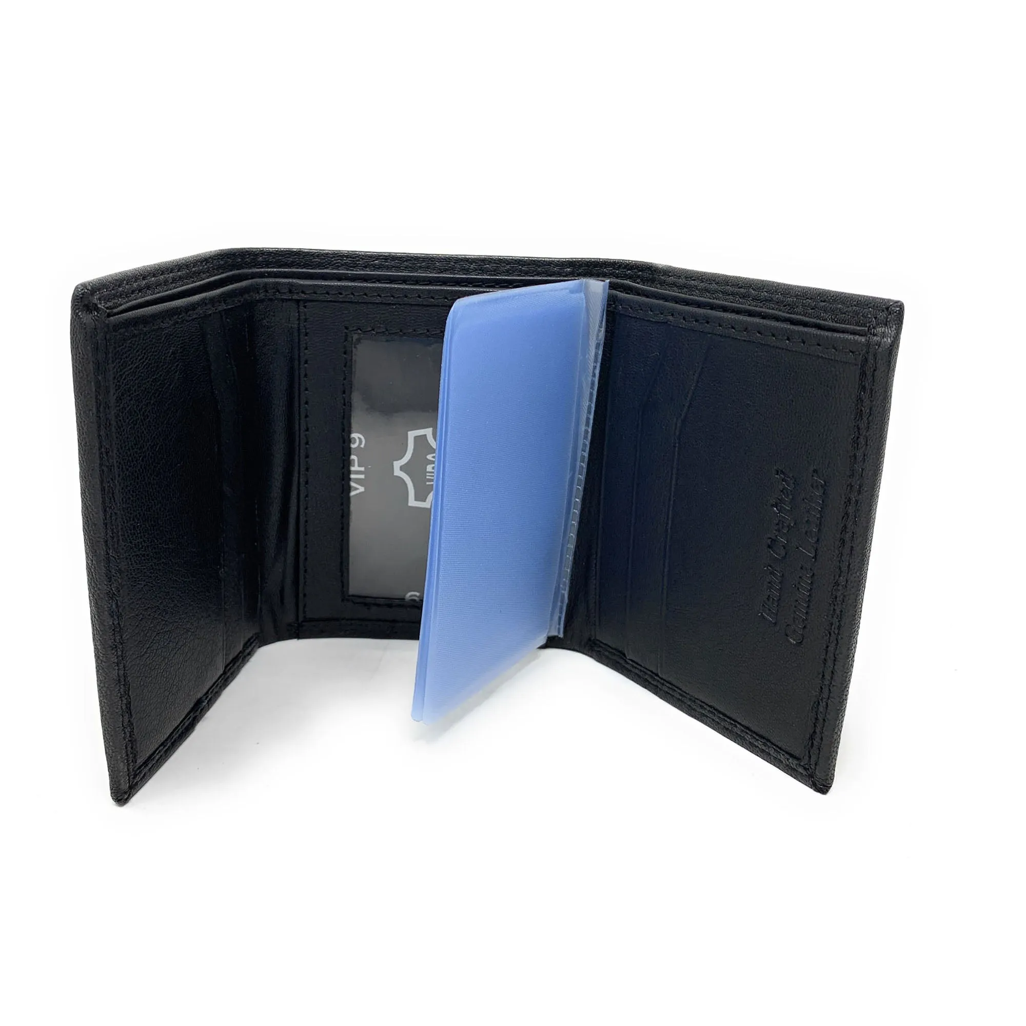 Empire Cove VIP Classic Genuine Leather Slim Trifold Wallets Cash Card ID Slots