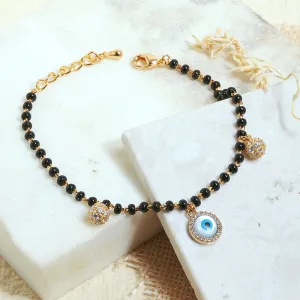 Evil Eye Mangalsutra Bracelet