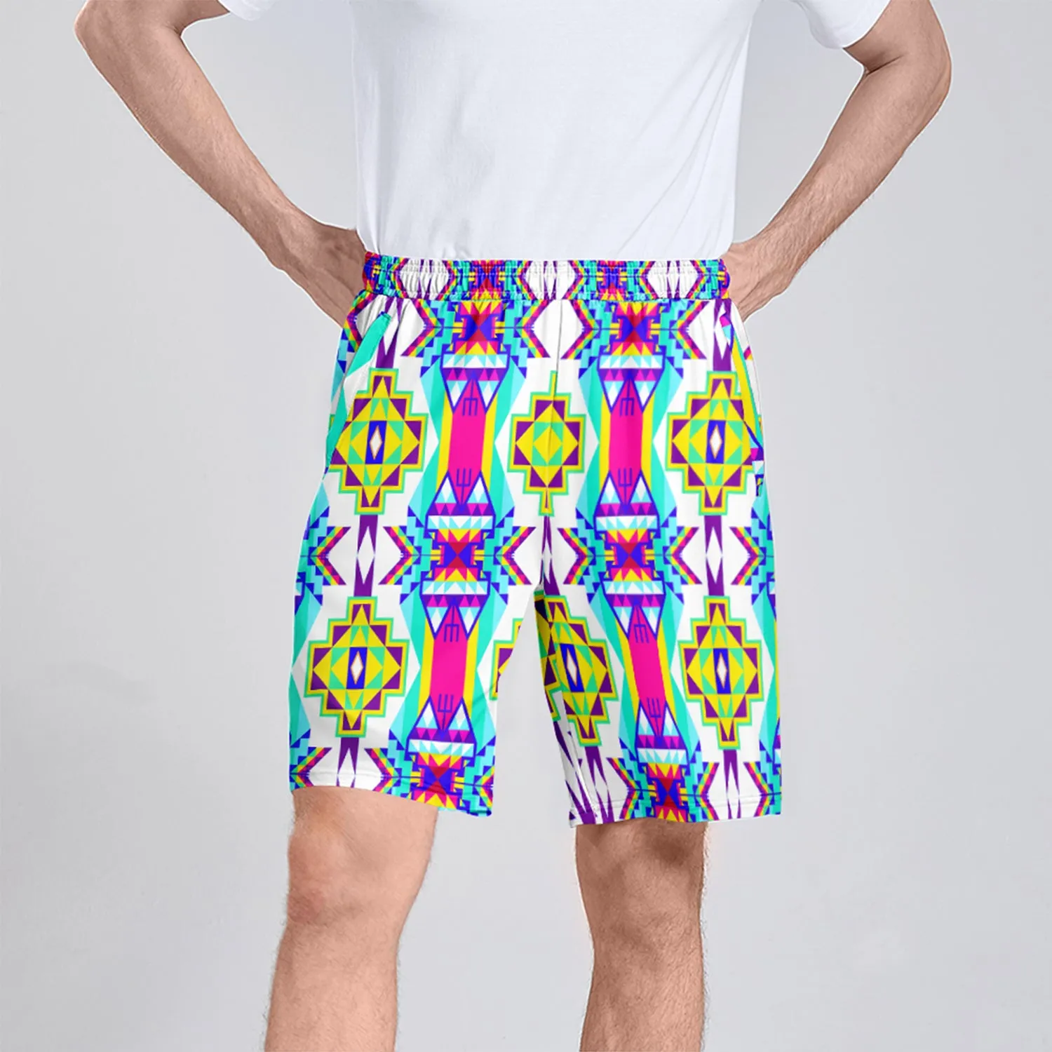 Fancy Champion Athletic Shorts with Pockets