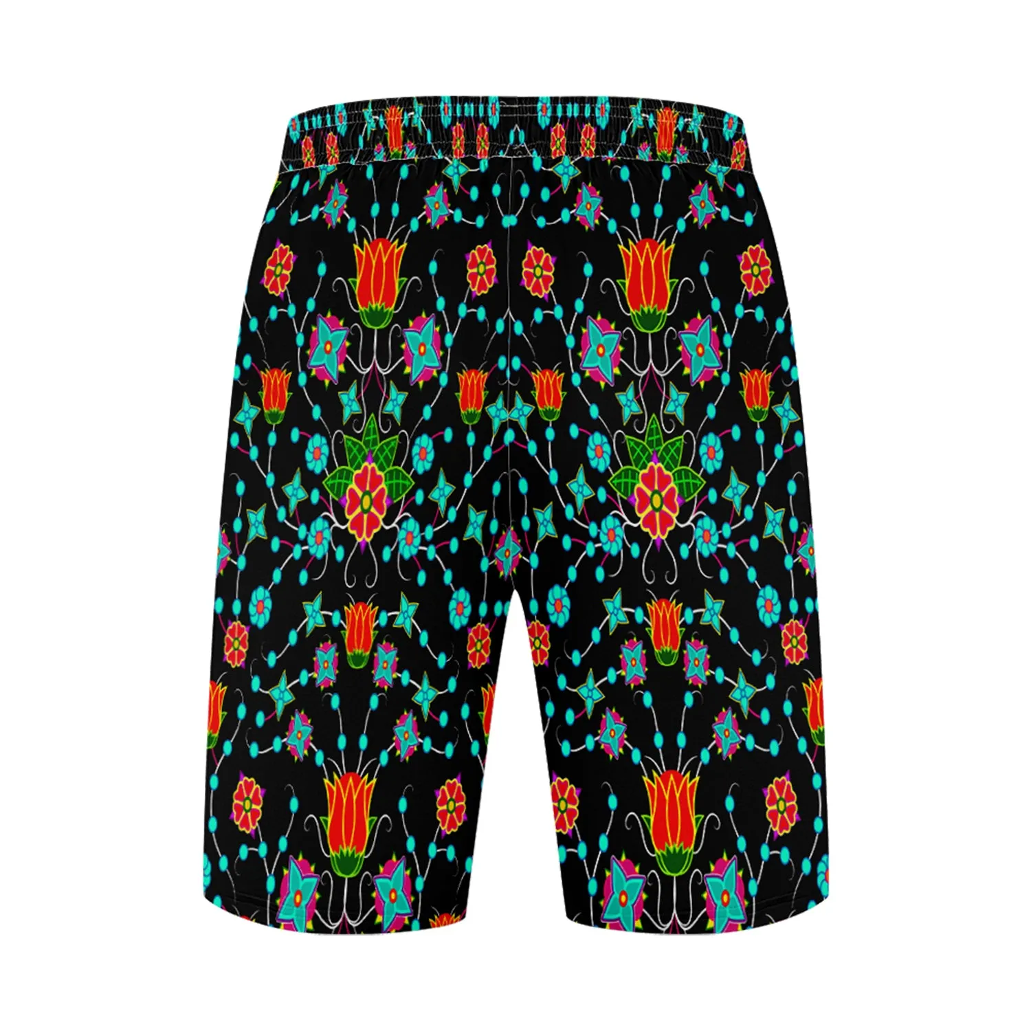 Floral Damask Upgrade Athletic Shorts with Pockets