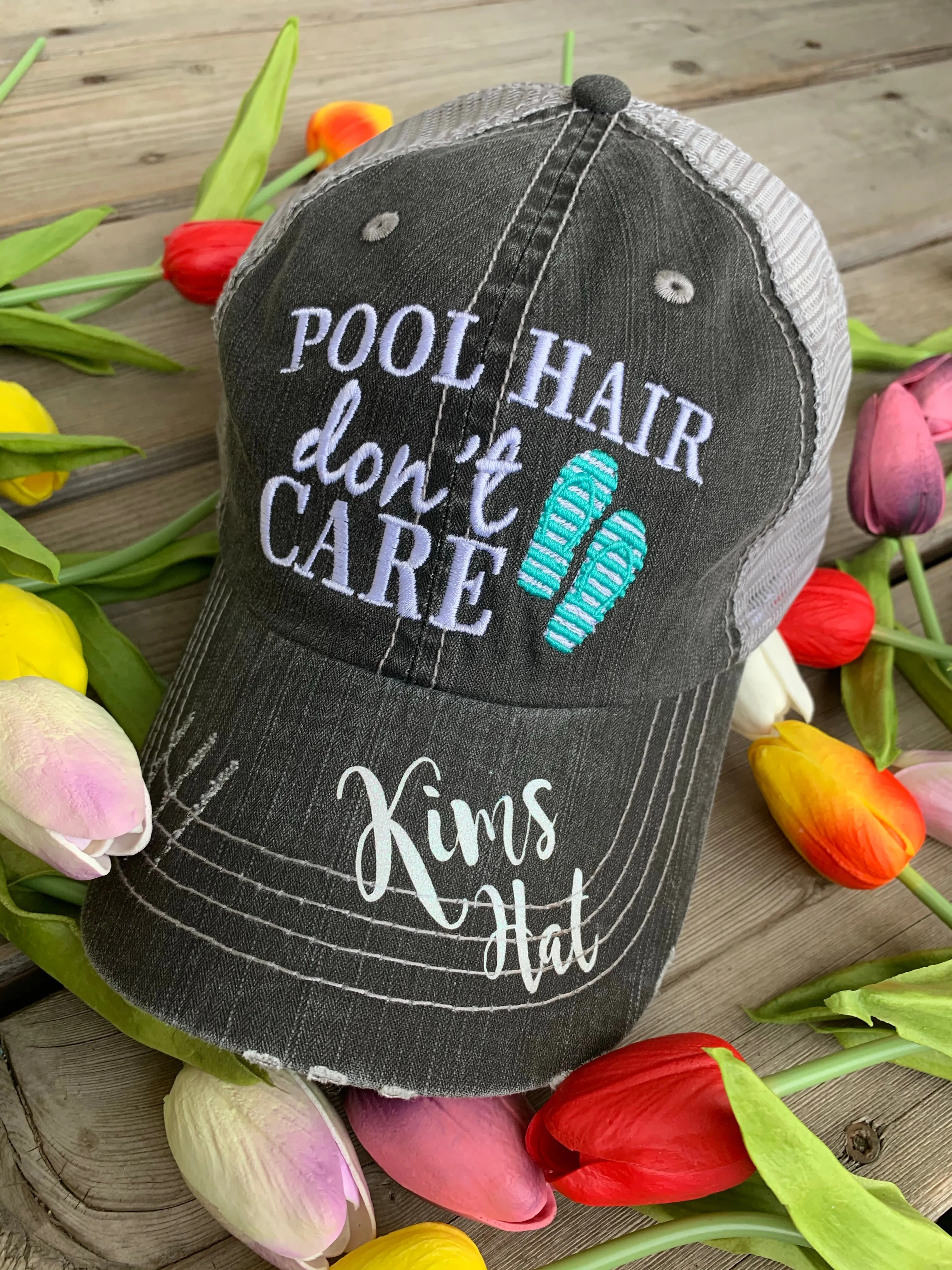 Hats { Lake hair don't care } { Happy Camper } { River hair don't care } { Beach hair don't care } { Tailgate hair don't care }