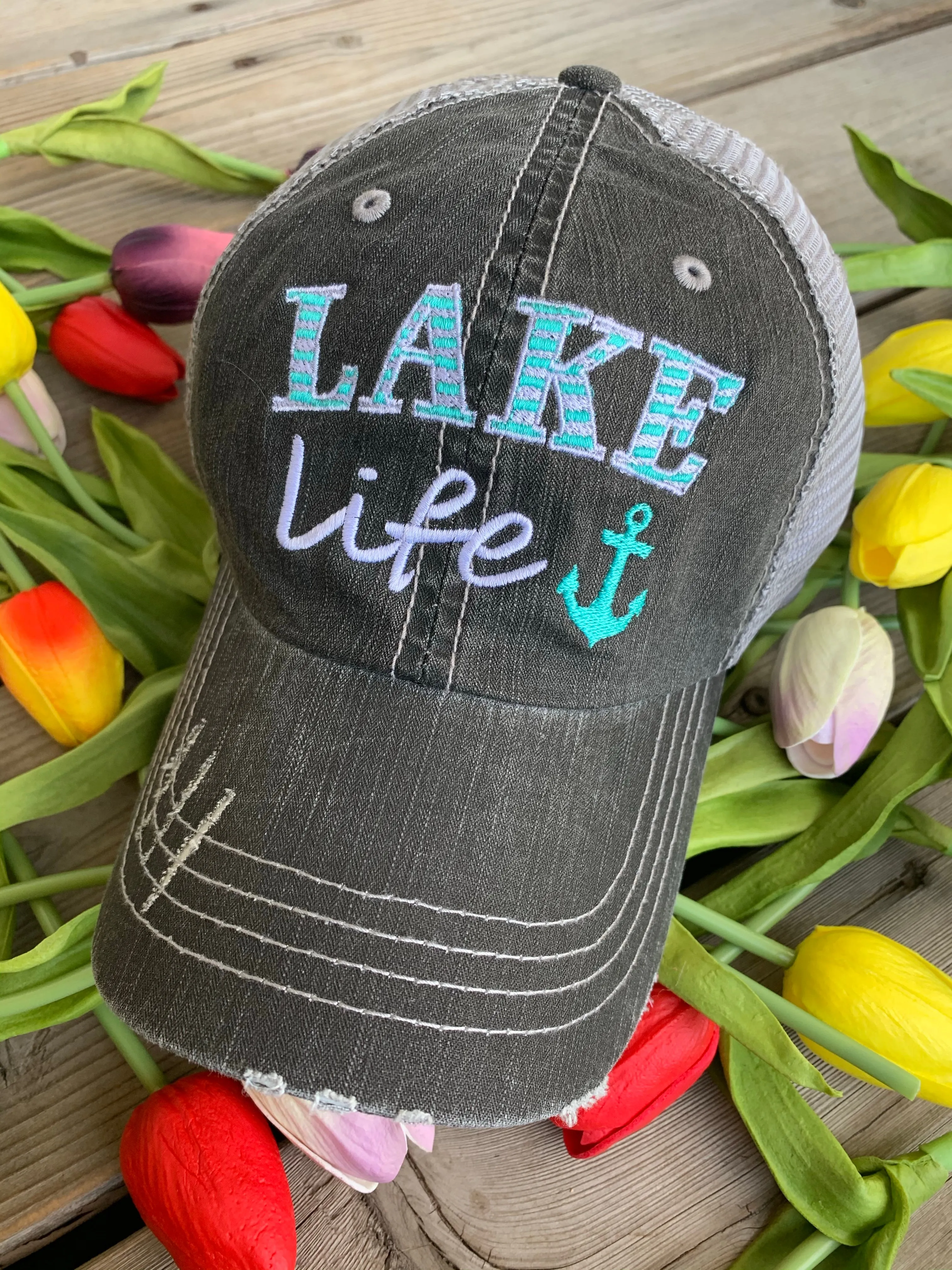 Hats { Lake hair don't care } { Happy Camper } { River hair don't care } { Beach hair don't care } { Tailgate hair don't care }