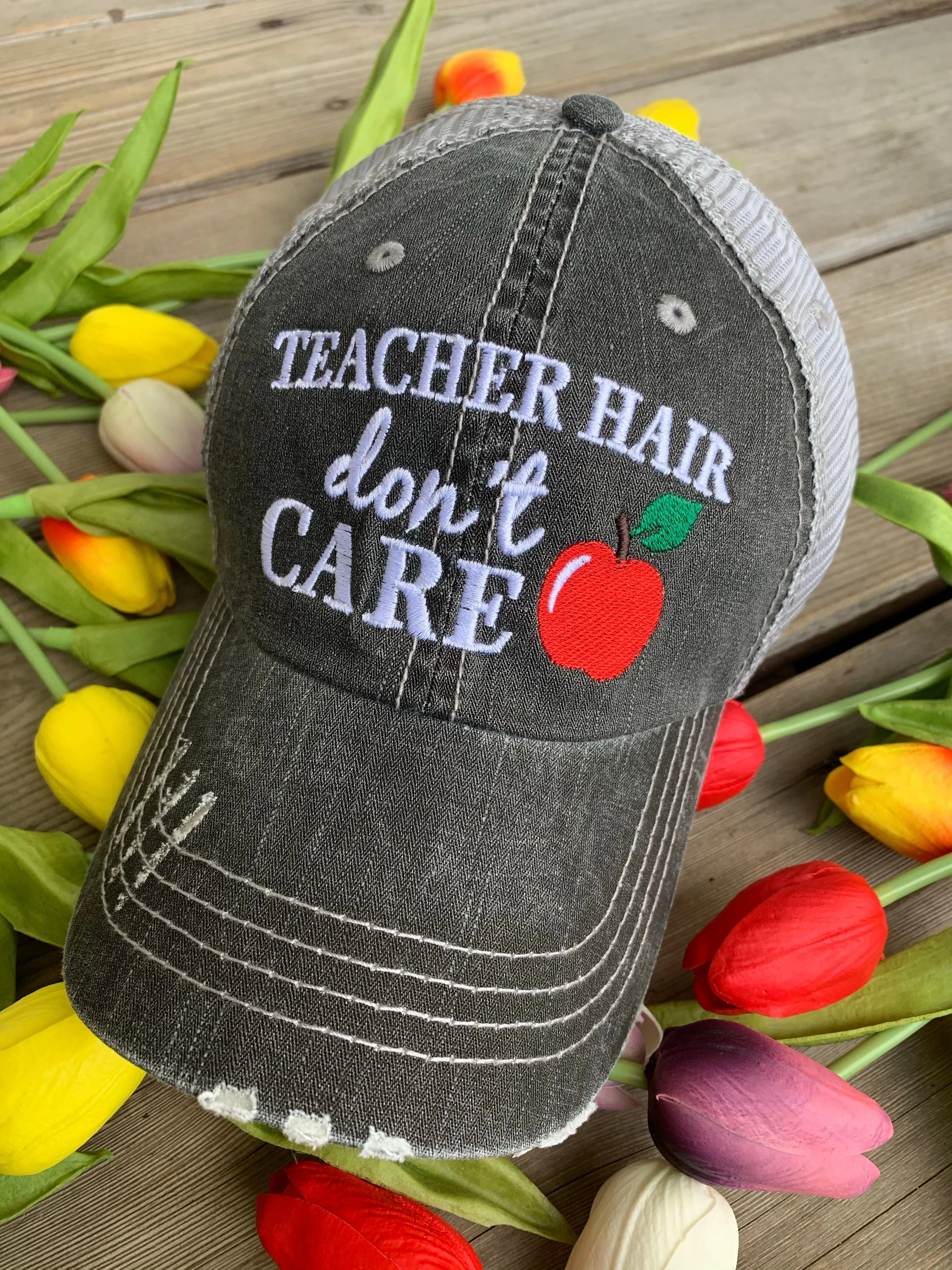 Hats { Lake hair don't care } { Happy Camper } { River hair don't care } { Beach hair don't care } { Tailgate hair don't care }