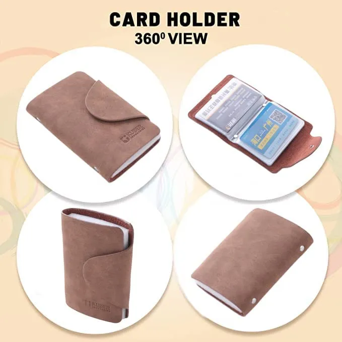 Heart Home Card Holder Wallet For Men Women|Debit Credit Card Holder|Wallet For Id, Visiting Card, Buisness Card|Button Closure Holder|Coffee