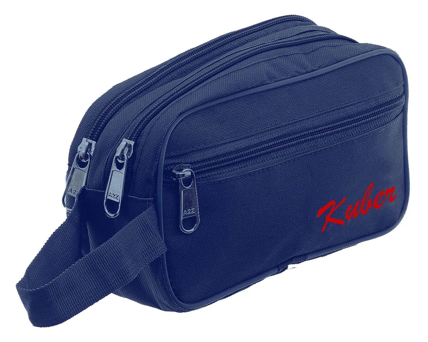 Kuber Industries 2 Pieces Multipurpose Canvas Toiletry Travel Shaving Kit,(Navy Blue) - CTKTC31467