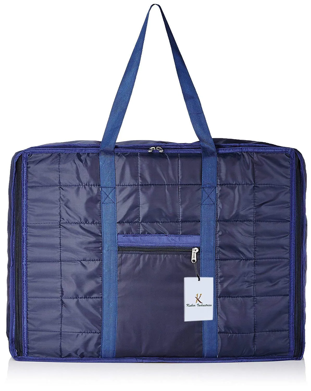 Kuber Industries Parachute 2 Pieces Jumbo Attachi Bag Travel Handbag Storage Carrying Bag, Blanket Cover, Duffle, Travel Multi-Purpose Bag (Blue) CTKTC134670