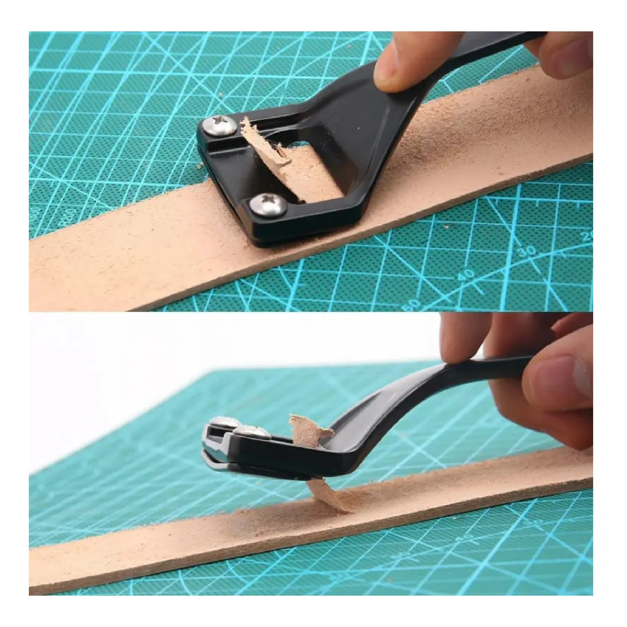 Leather Skiving Knife DIY Leather Craft Cutting Tools Practical Leather Thinning Knife Cutter Accessory 1pc Knife With 3 Blades