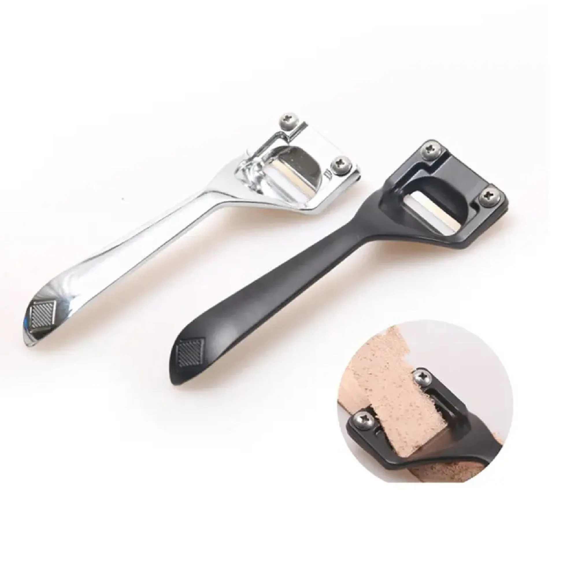 Leather Skiving Knife DIY Leather Craft Cutting Tools Practical Leather Thinning Knife Cutter Accessory 1pc Knife With 3 Blades