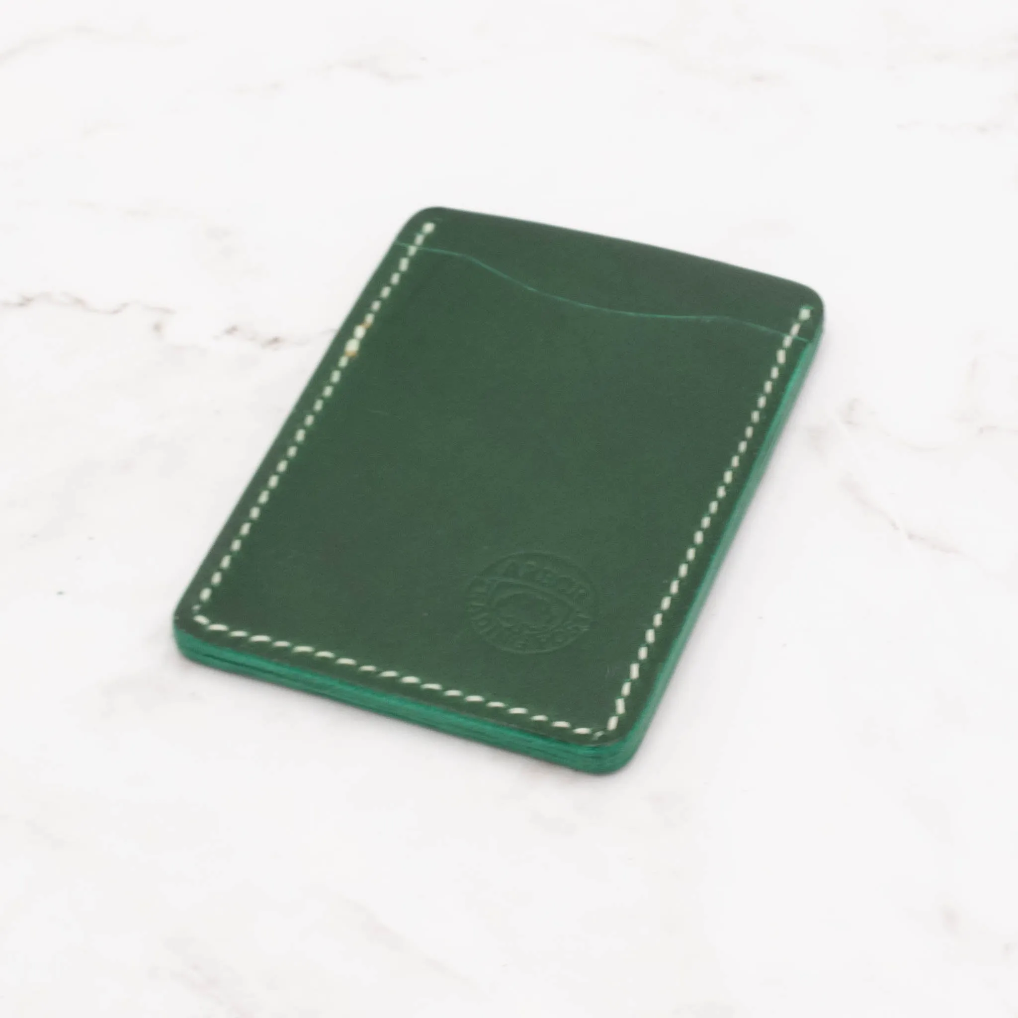 Leather Ultra Slim 3-Pocket Card Holder with ID Window