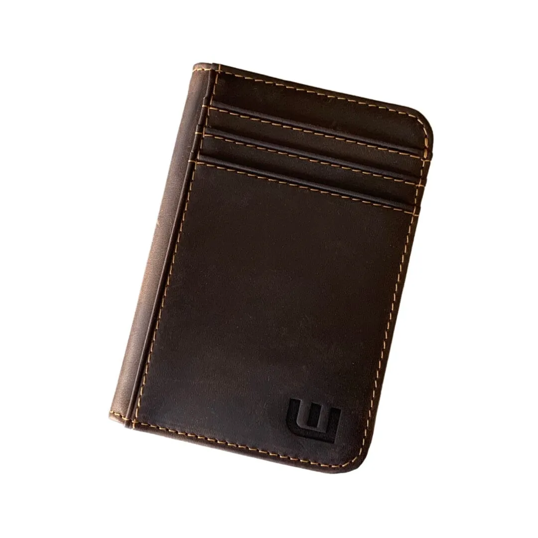 Leather Wallet with Dual ID Windows - Heritage T1