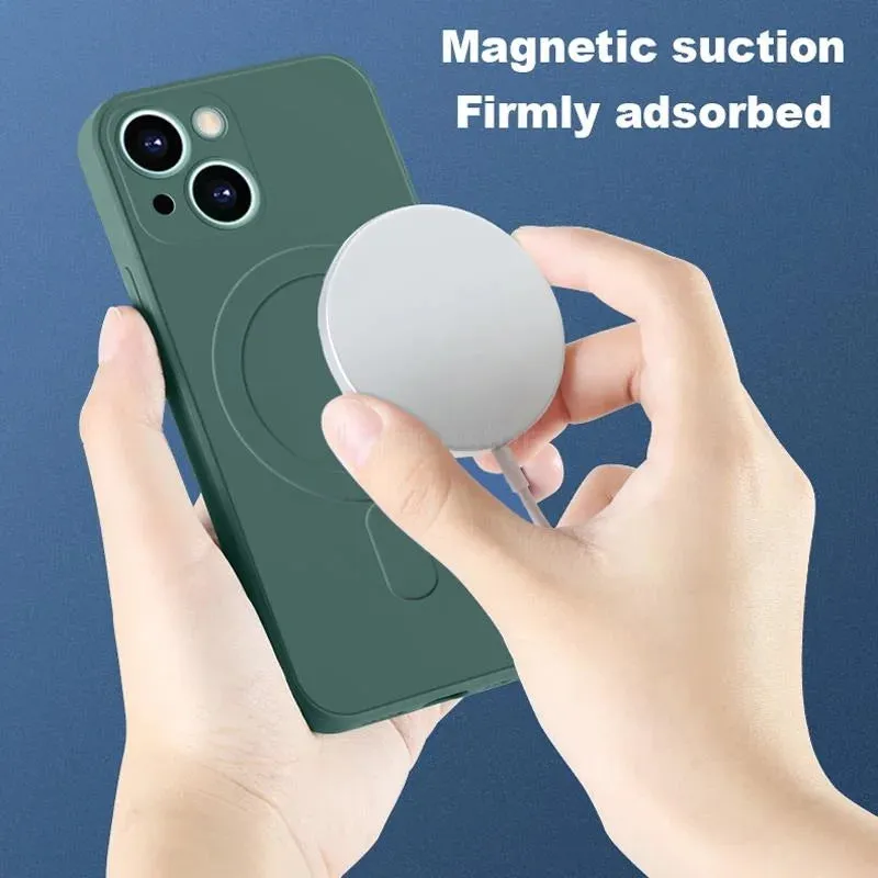 Liquid Silicone Magnetic Case for iPhone