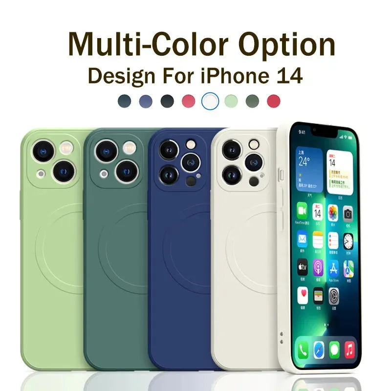 Liquid Silicone Magnetic Case for iPhone