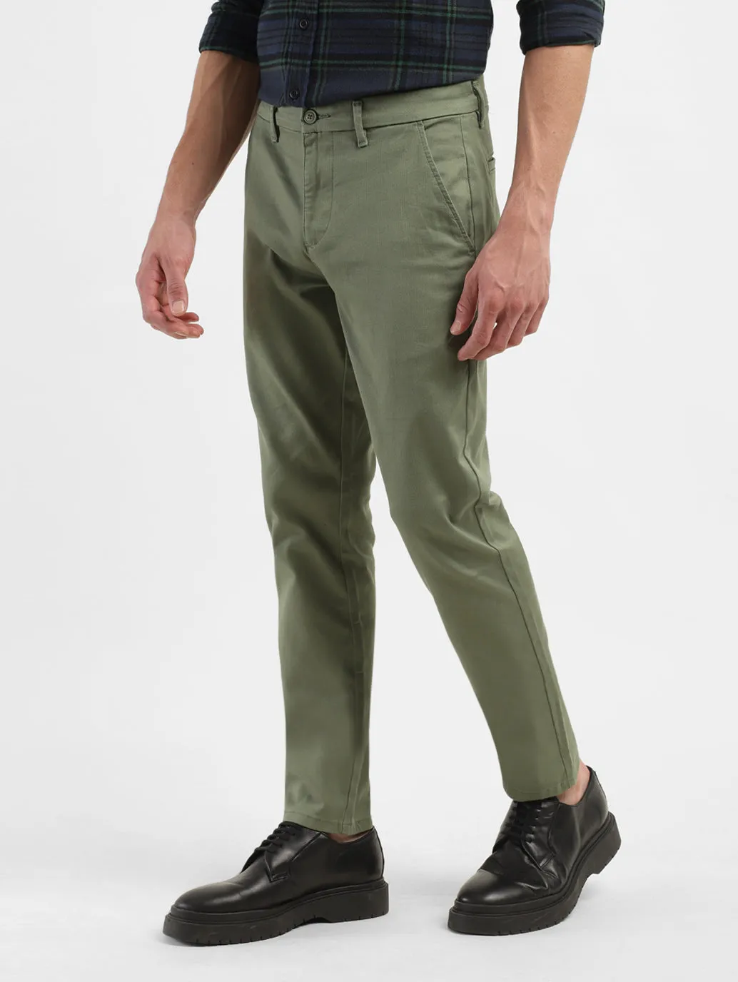 Men's Men's Olive Slim Fit Trousers