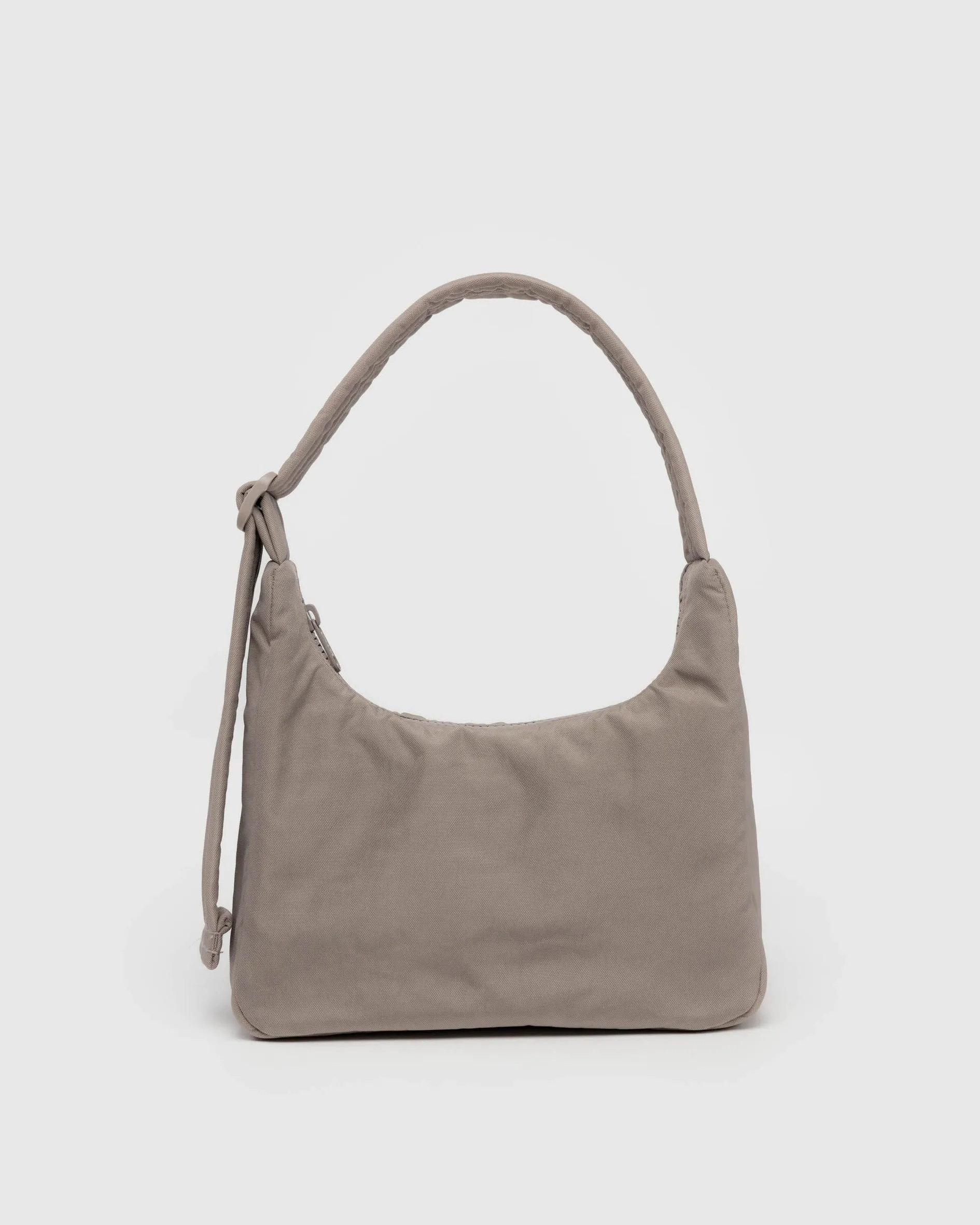 Mini Nylon Shoulder Bag in Dove