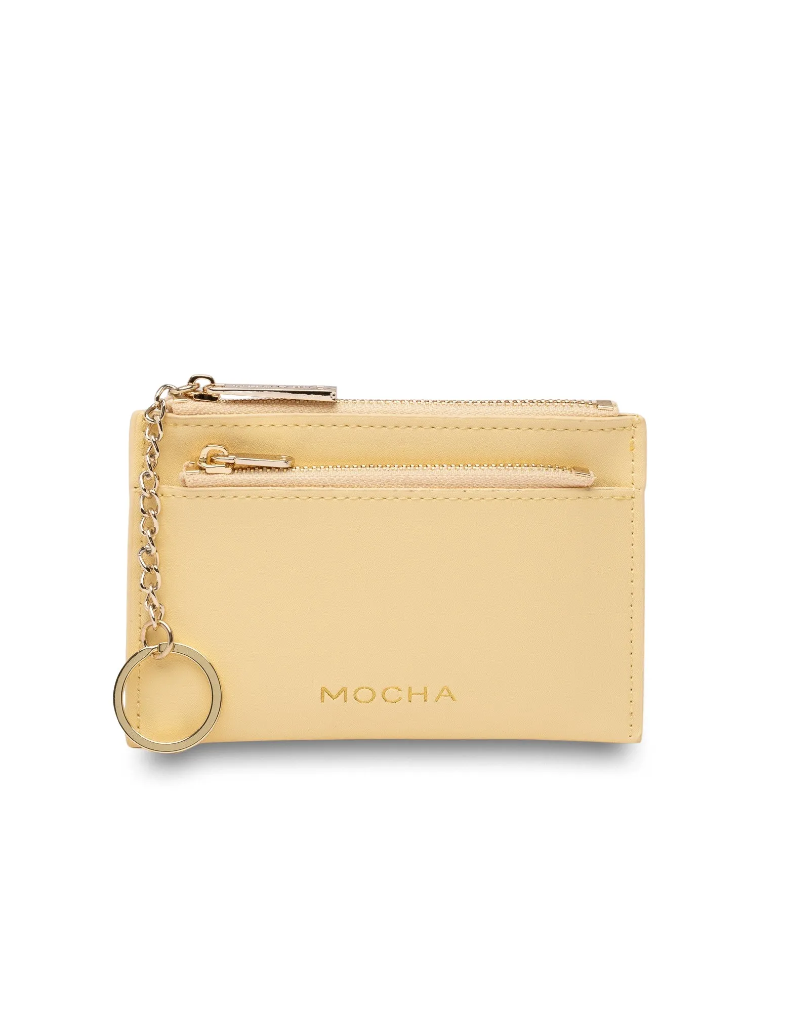 Mocha Lina Coin Card Holder - Lemon