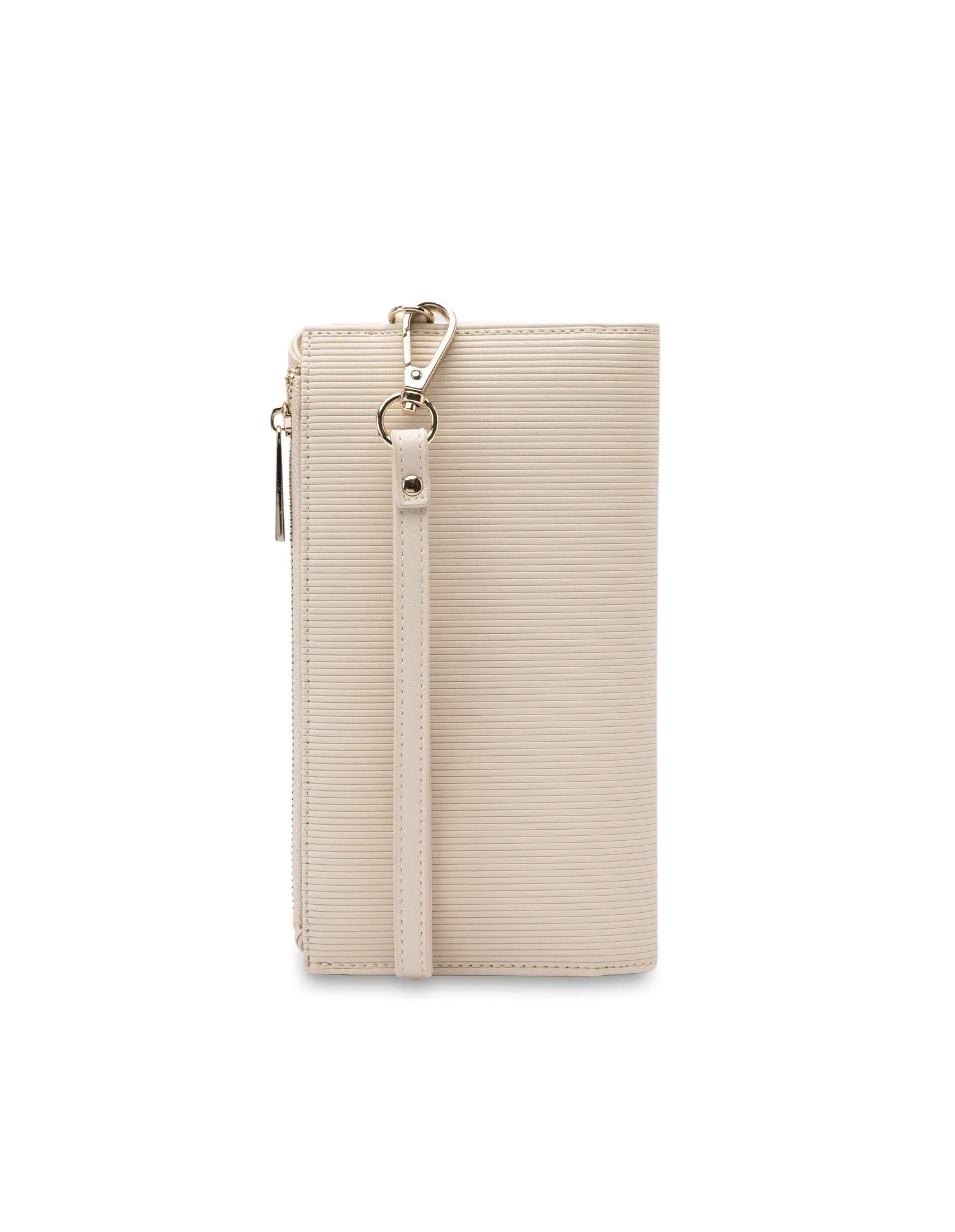 Mocha Penelope Wallet Clutch - Cream