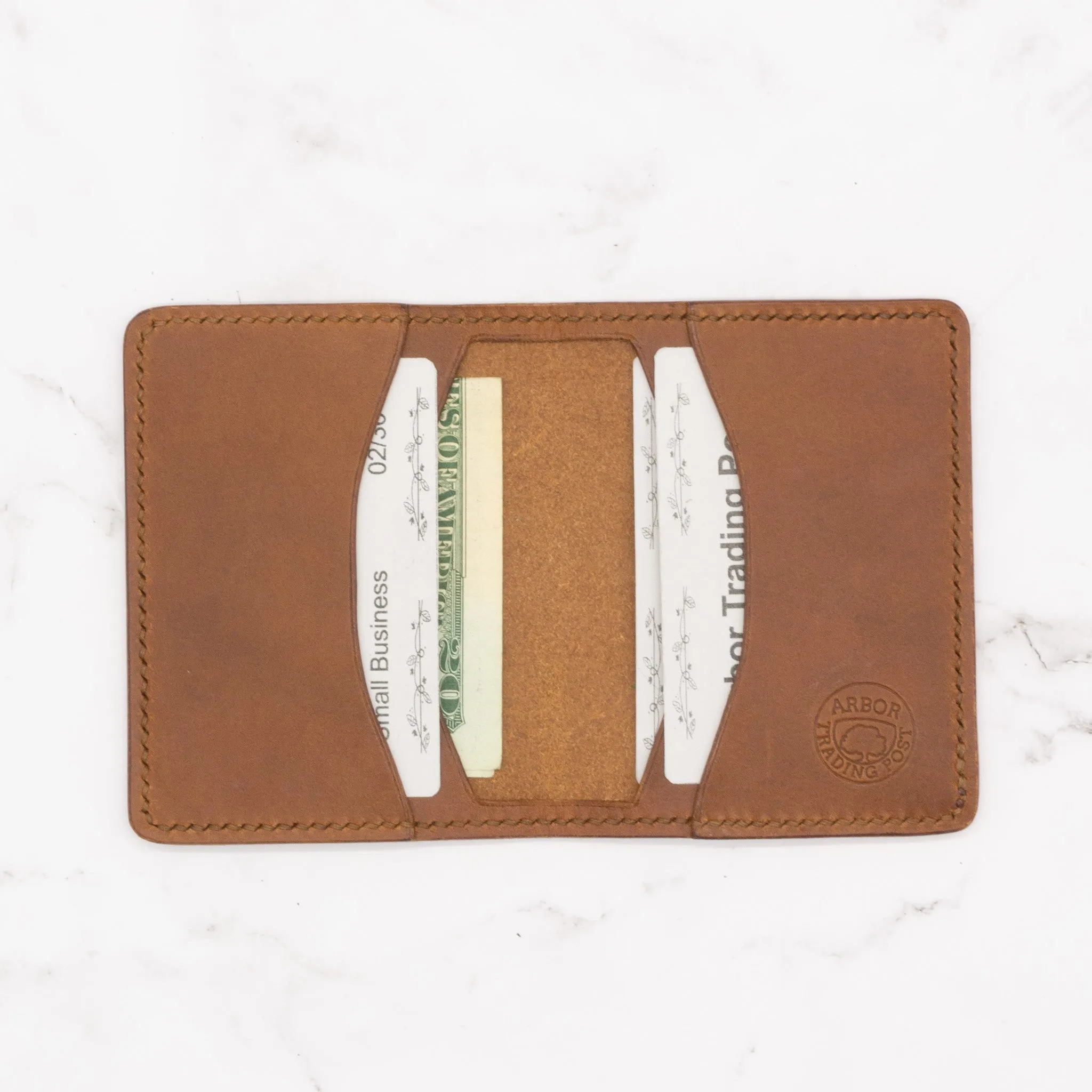 Modern Compact Leather Bifold Wallet