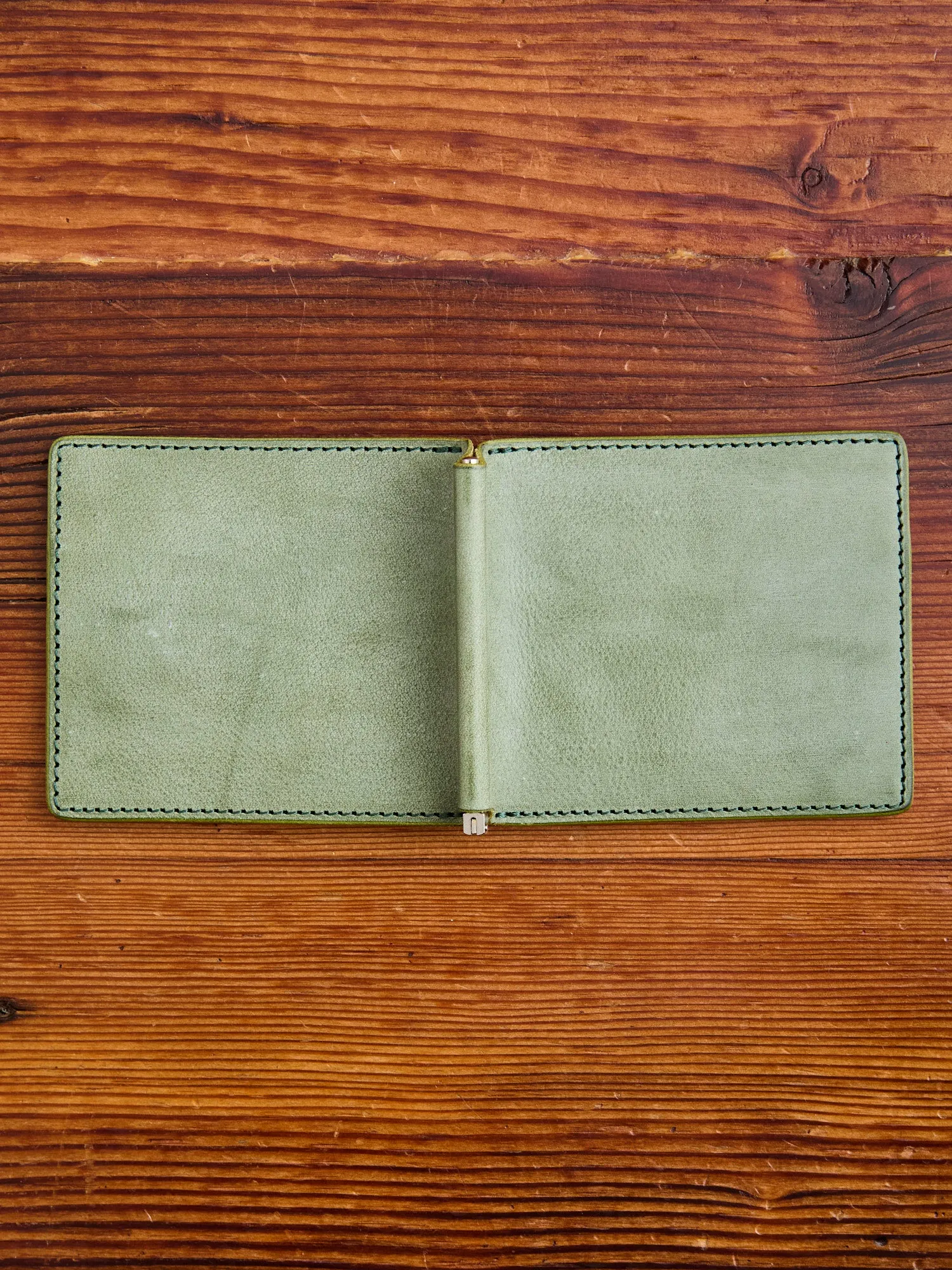 Money Clip Wallet in Green