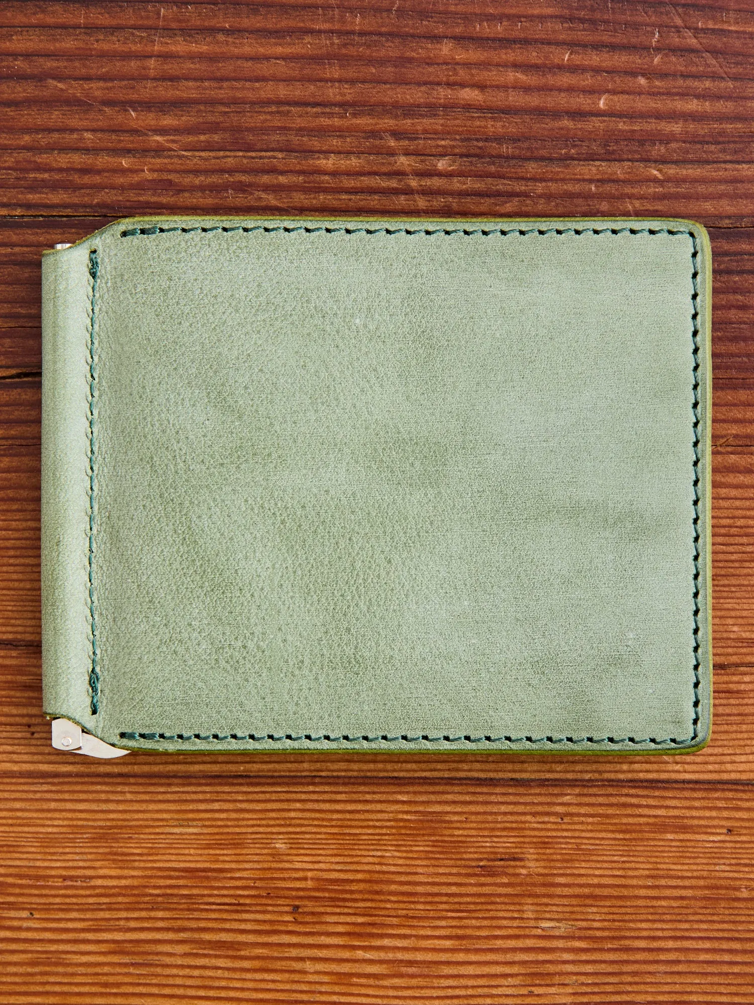 Money Clip Wallet in Green