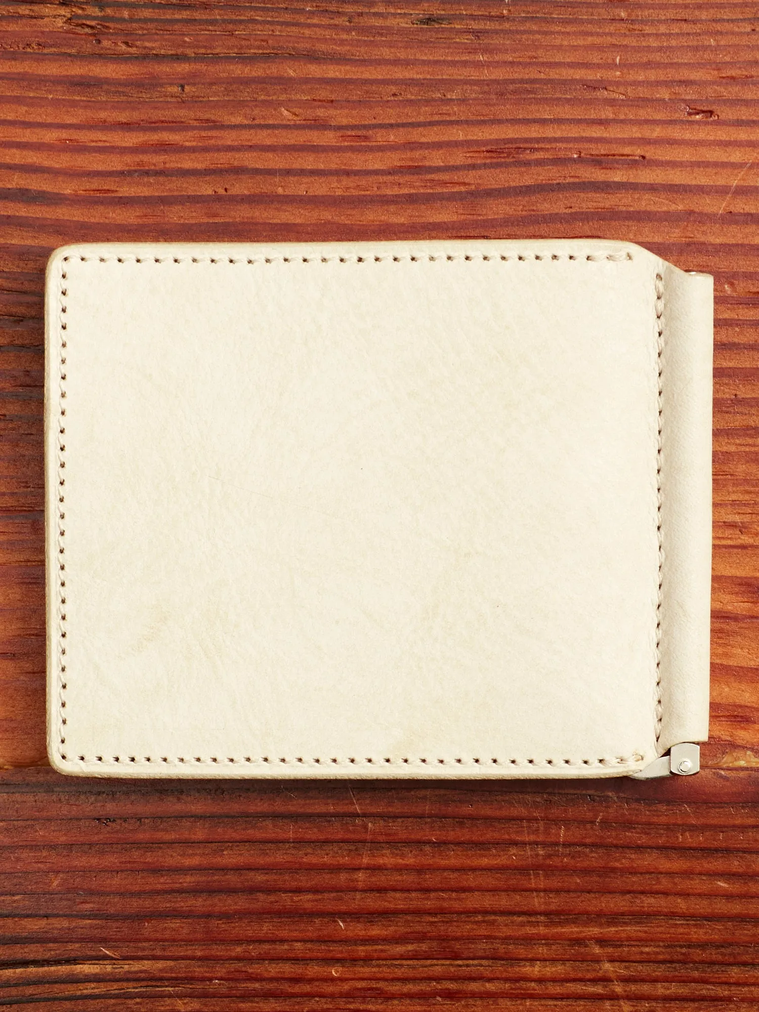 Money Clip Wallet in Ivory