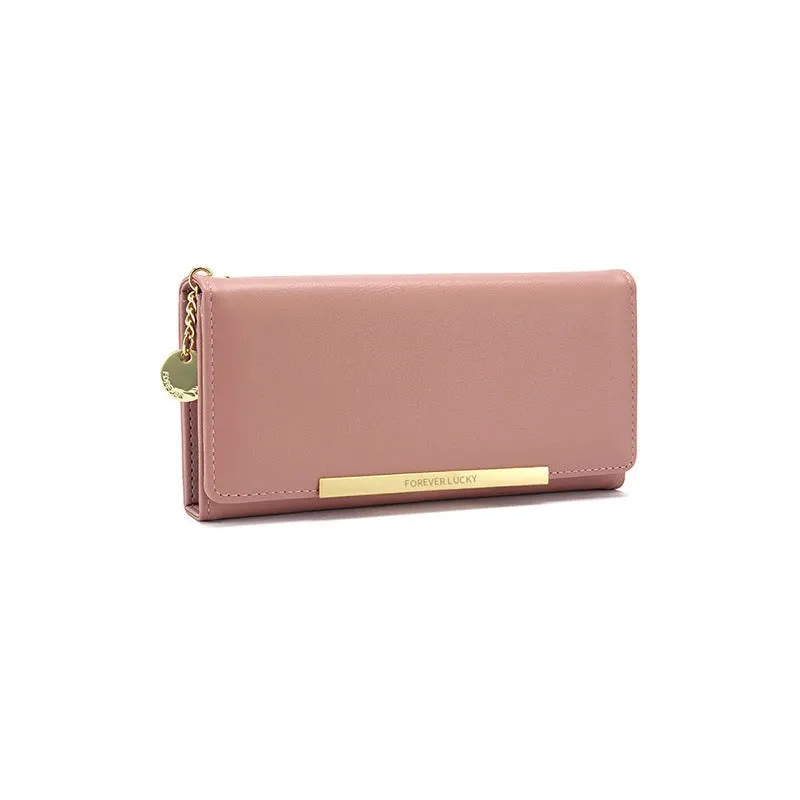 New Yellow Leather Wallet Women Luxury Design Long Woman Purses Big Capacity Zipper Purse Ladies Brand Coin Card Wallet