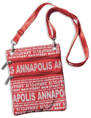 NWAM2 Robin Ruth Neck Wallet - Annapolis Big City RED