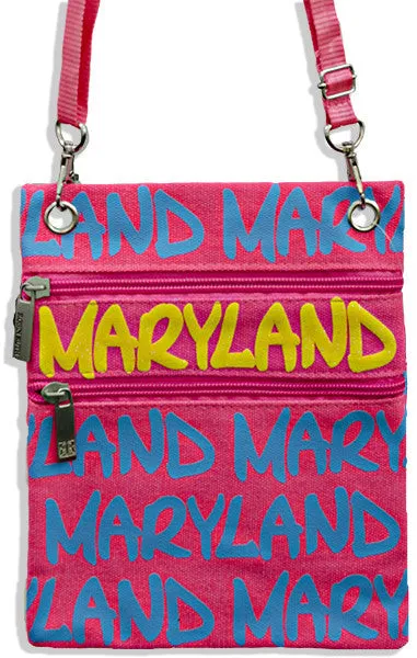 NWMD04 Robin Ruth Neck Wallet - Maryland Neon Pink