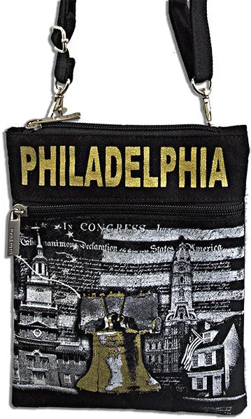 NWPH17 Robin Ruth Neck Wallet - Philadelphia Black/White/Gold