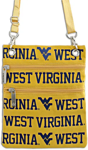 NWWVU2 Robin Ruth Neck Wallet - GOLD - West Virginia University